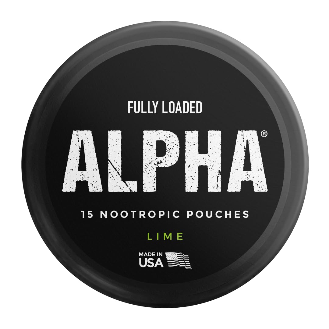 Fully Loaded Alpha Fuel Nootropic Pouches (Wintergreen Fuel) - Nootropic Energy Pouches with Caffeine, Alpha GPC, Tyrosine, Taurine, Guarana and More