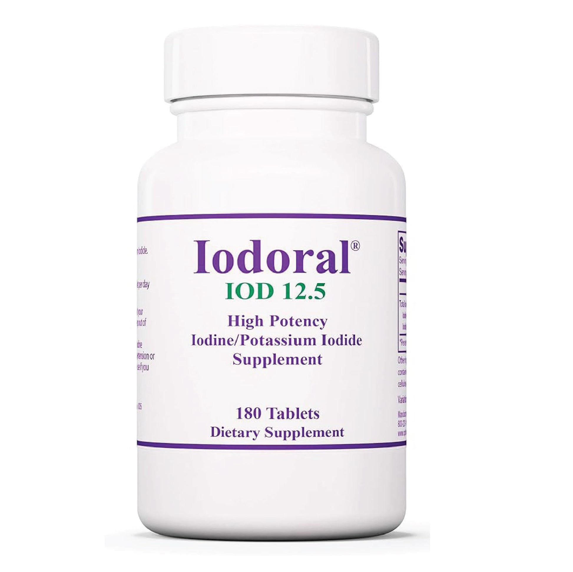 Optimox Iodoral 6.25 mg - Iodine Supplements for Thyroid Support, Potassium Iodide Tablets, Lugol Solution, Daily Vitamins and Minerals, High Potency Iodine Tablets - 90 Tablets 1-Pack Nirvana Guru