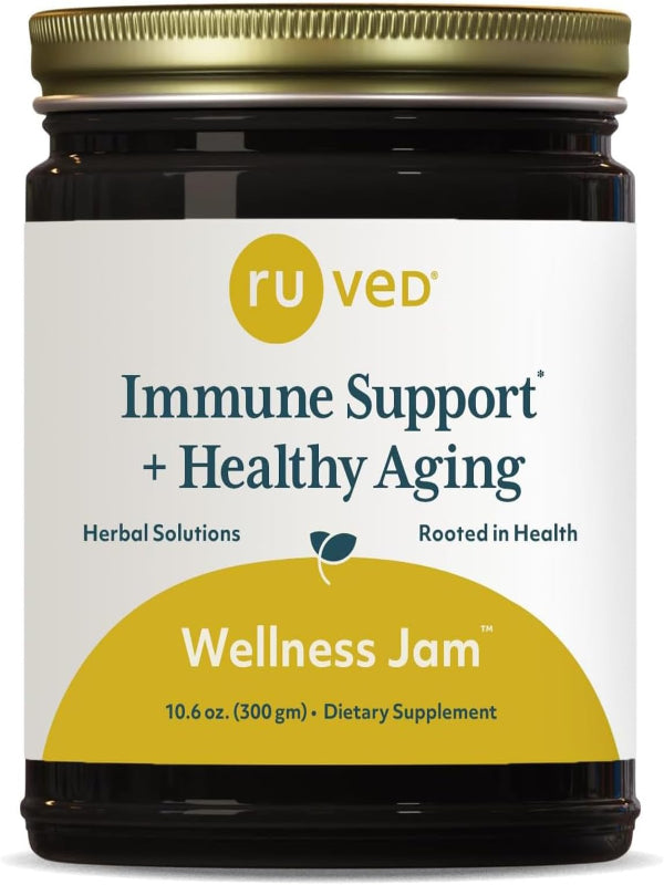 RUVED Wellness Jam with Amla, Enhanced Chanvanprash, Immune and Digestive Support, 10.6 oz Nirvana Guru