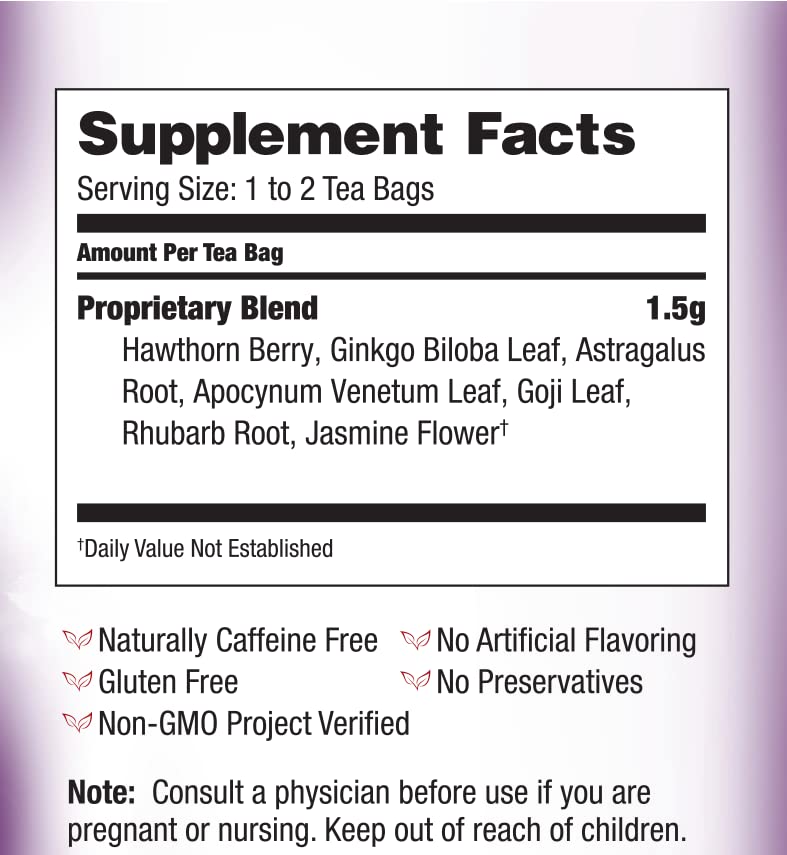 Bravo Tea Cholesterol Health Herbal Tea Caffeine Free, 20 Tea Bags - Nirvana Guru