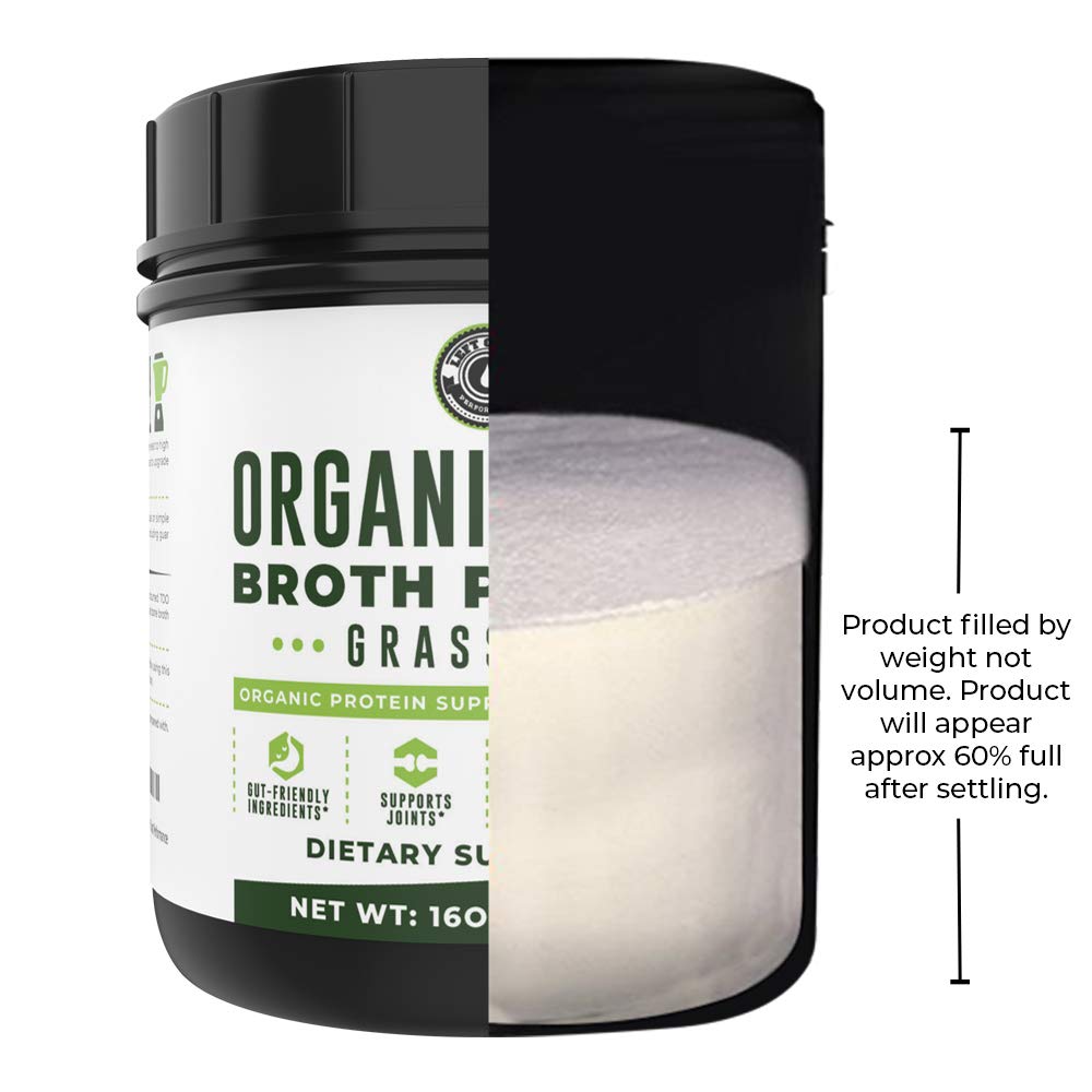 Bone Broth Protein Powder, Chocolate, Grass Fed 2lbs, 42 servings 16g protein, 13g Collagen. Low Carb, 2 net Carb, Dairy Free, Keto Friendly Bone Broth Protein Supplement with Collagen Types I & III - Nirvana Guru
