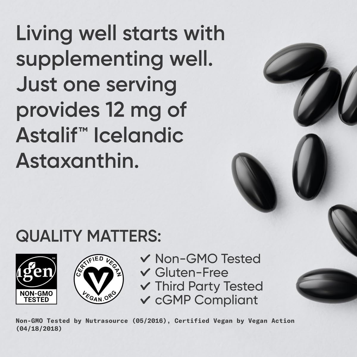 Sports Research Triple Strength Astaxanthin 12mg with Organic Coconut Oil - Antioxidant Supplement, Non-GMO Verified & Gluten Free - 60 Softgels - Nirvana Guru