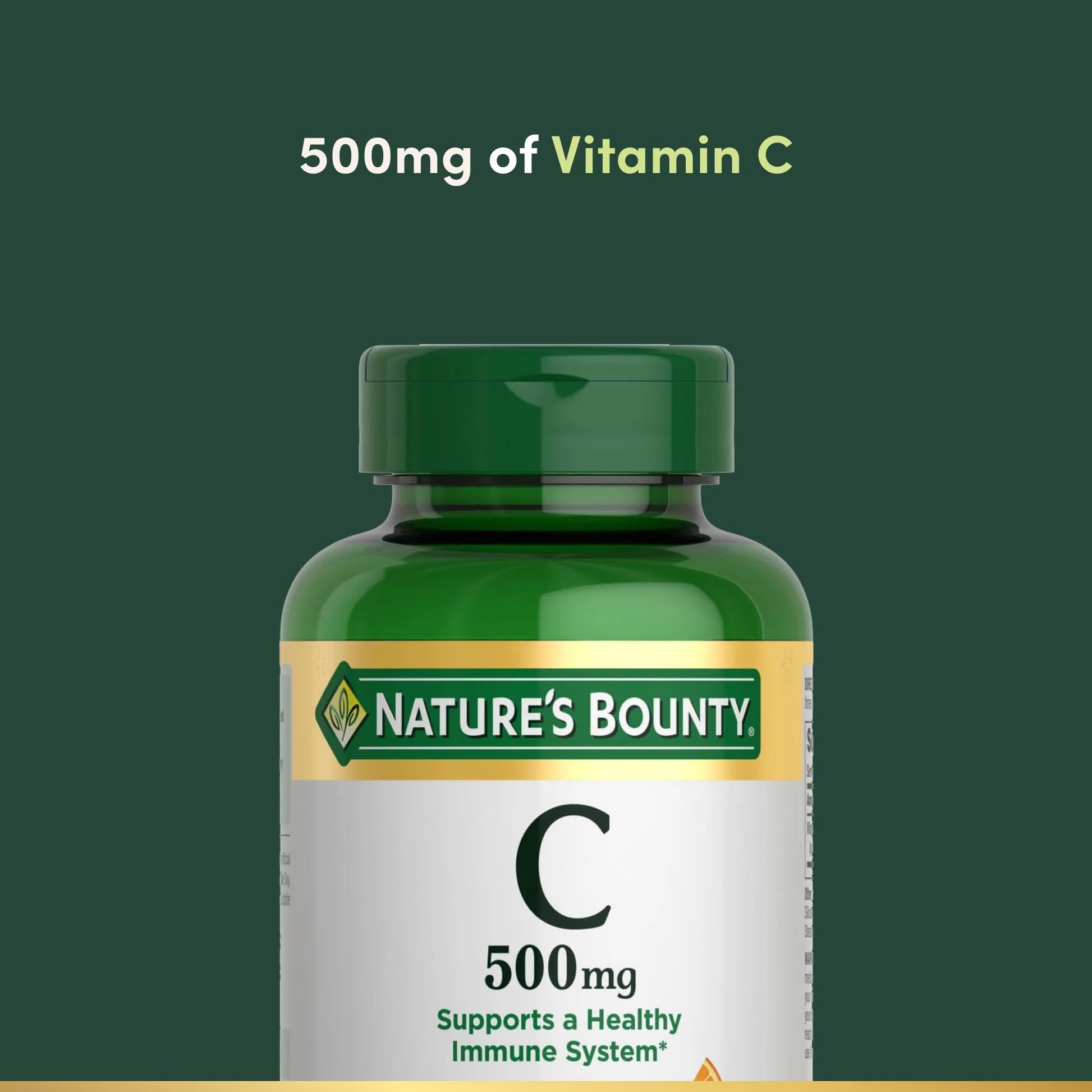 Nature's Bounty Vitamin C, Supports a Healthy Immune System, Vitamin Supplement, 500mg, 250 Tablets Nirvana Guru