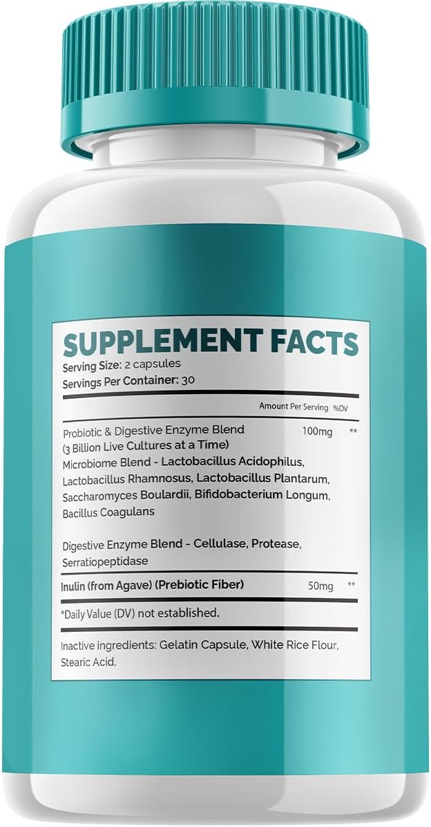 Gutoptim Advanced Probiotic Capsules, Gutoptim Probiotics Support for Digestive Health Pills, Gutoptim Reviews, Gut Supplement & Digestive Support (2 Pack - 120 Capsules) Nirvana Guru