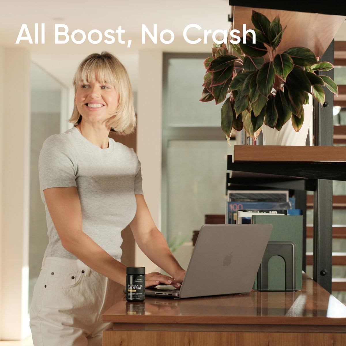 Sports Research L-Theanine Supplement with Caffeine & Coconut MCT Oil - Focused Energy, Alertness & Relaxation Without Drowsiness - 200mg L Theanine, 100mg Organic Caffeine - 60 Liquid Softgels - Nirvana Guru