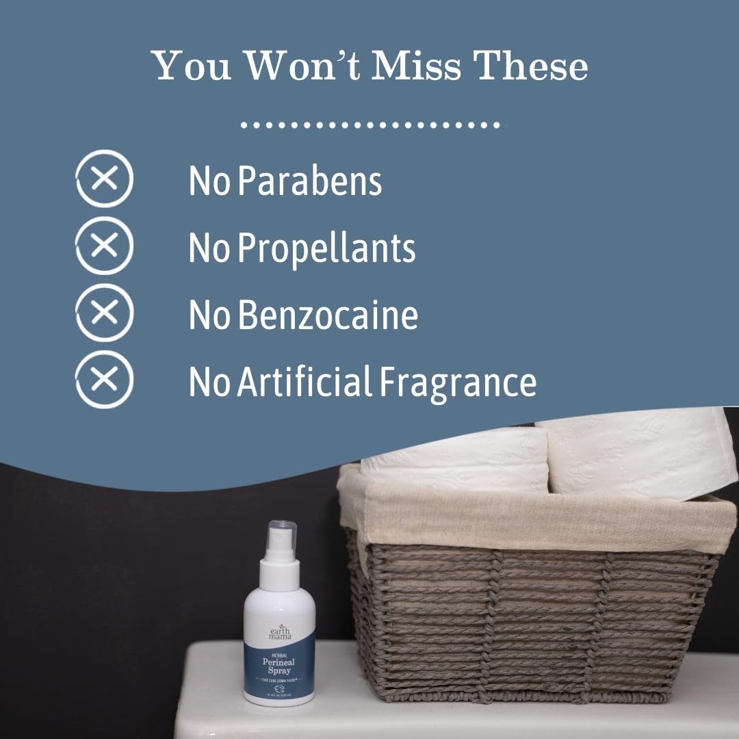 Earth Mama Postpartum Recovery Kit, Take Care Down There® Trifecta with Organic Perineal Balm, Sitz Bath & Herbal Peri Spray, 3-Piece Set Nirvana Guru