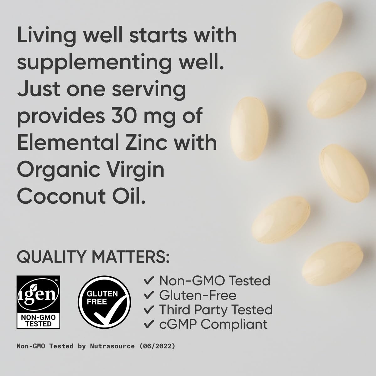 Sports Research Zinc Picolinate 50mg with Organic Coconut Oil | Highly Absorbable Zinc Supplement for Healthy Immune Function - Non-GMO Verified, Gluten & Soy Free (60 Liquid Softgels) - Nirvana Guru