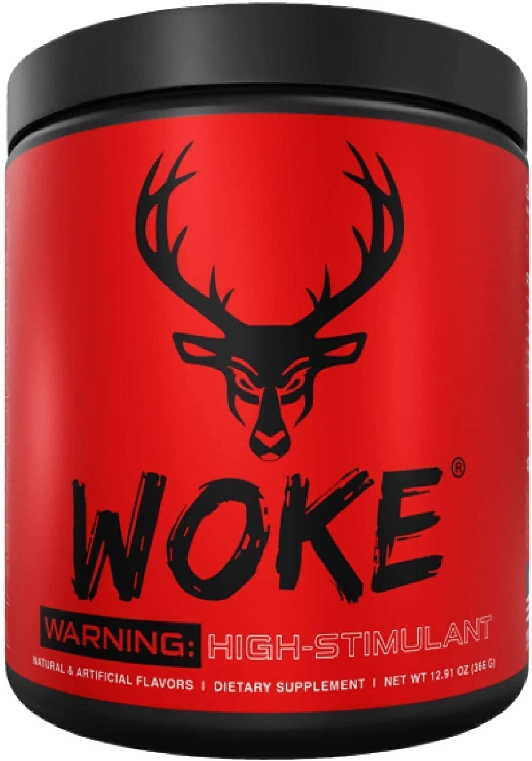Bucked Up - Woke - HIGH STIM Pre Workout - Best Tasting - Focus Nootropic, Pump, Strength and Growth, 30 Servings (Strawberry Kiwi) Nirvana Guru