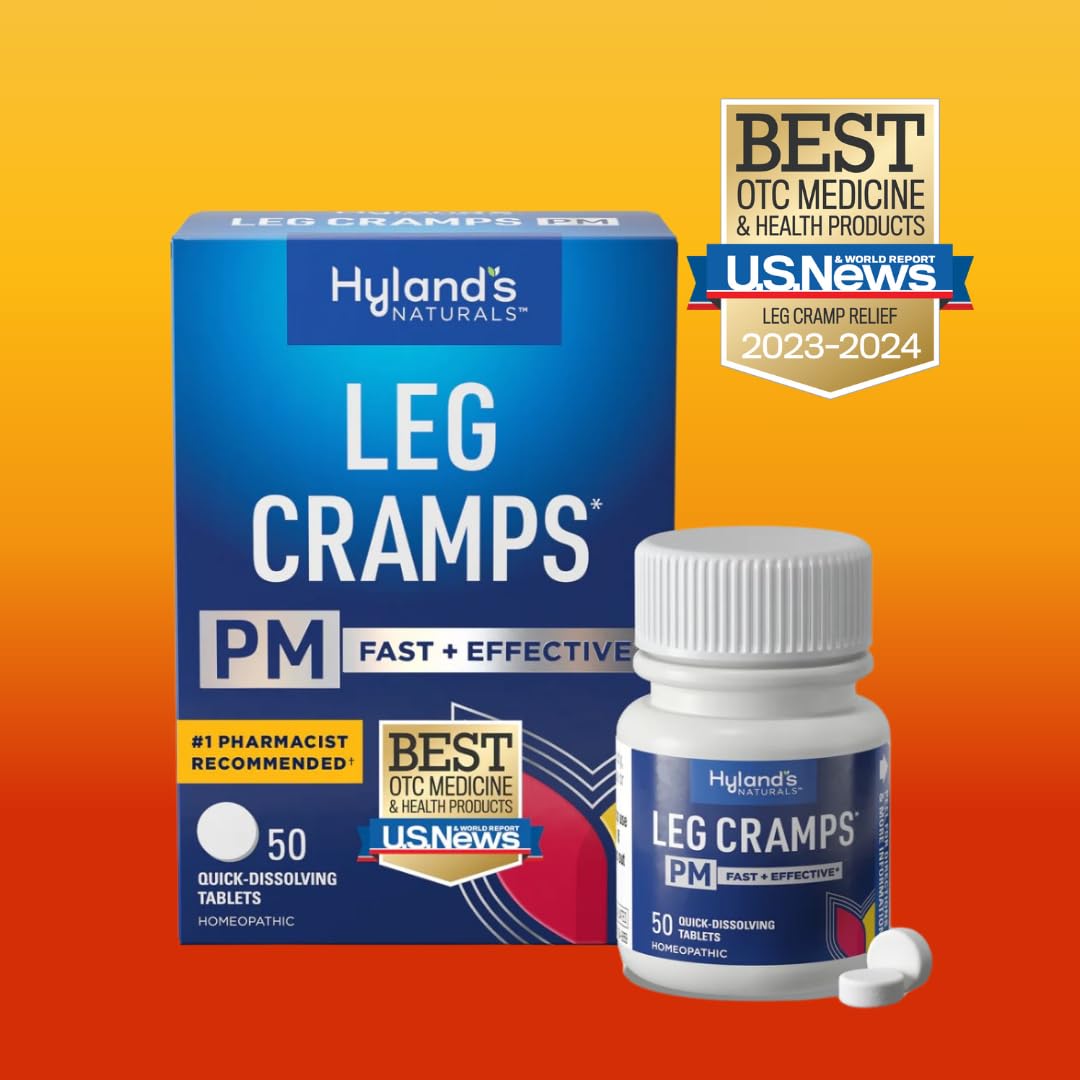 Hyland's Leg Cramp Tablets, Natural Relief of Calf, Leg and Foot Cramp, Quick Dissolving Tablets, 100 Count