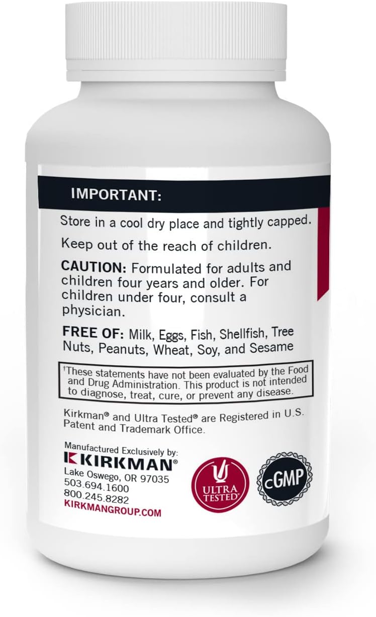 Kirkman – Vitamin C 250 mg - Hypo - 250 Capsules - Nirvana Guru