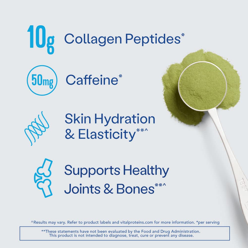 Vital Proteins Matcha Collagen Peptides Powder Supplement, Matcha Green Tea Powder, 10.5 oz, Original Flavored - Nirvana Guru