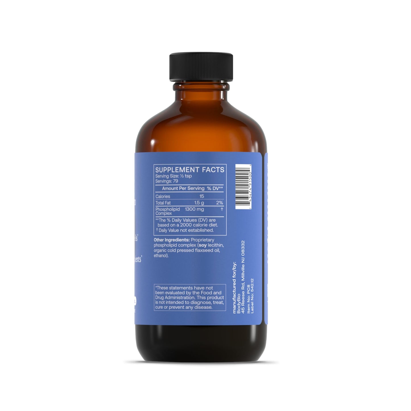 BodyBio PC - Phosphatidylcholine for Brain Health, Mental Clarity, Cognitive Function, Cellular Repair & Healthy Aging, Phospholipid Complex Supplement for Gentle Daily Detox Nirvana Guru