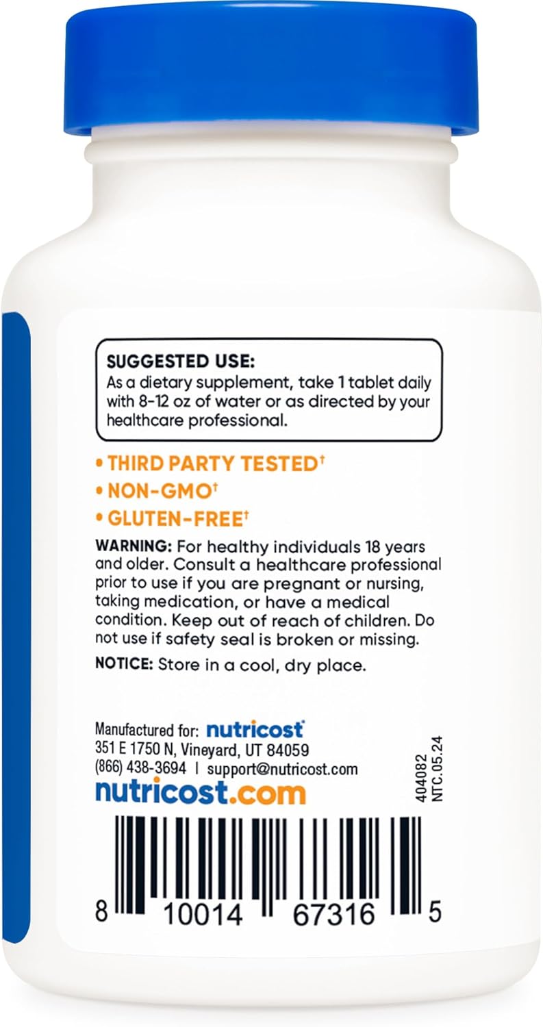 Nutricost Chromium 1000mcg, 240 Tablets - Gluten Free, Non-GMO Nirvana Guru