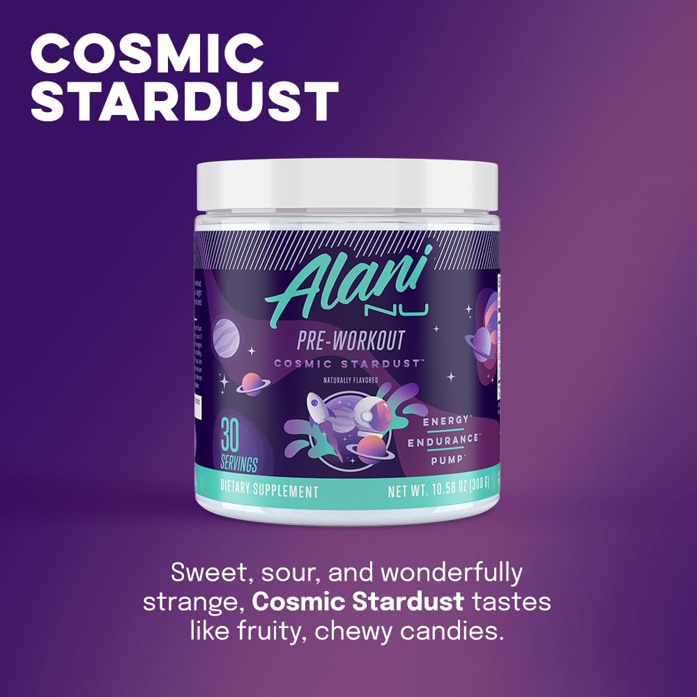 Alani Nu Pre Workout Powder Hawaiian Shaved ICE, Amino Energy Boost, Endurance Supplement, Sugar Free, 200mg Caffeine, L-Theanine, Beta-Alanine, L-Citrulline, 30 Servings Nirvana Guru