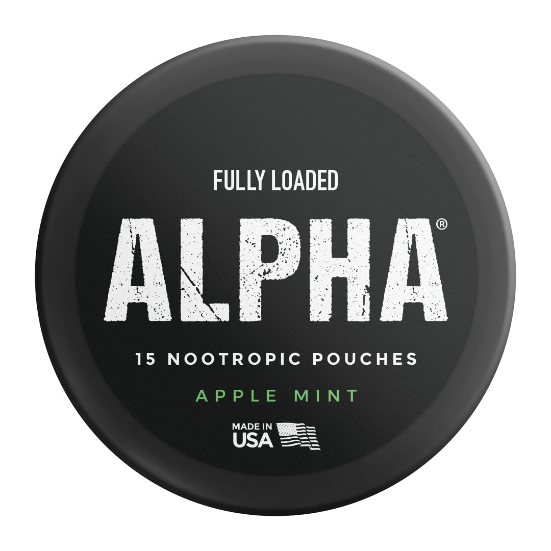 Fully Loaded Alpha Fuel Nootropic Pouches (Wintergreen Fuel) - Nootropic Energy Pouches with Caffeine, Alpha GPC, Tyrosine, Taurine, Guarana and More