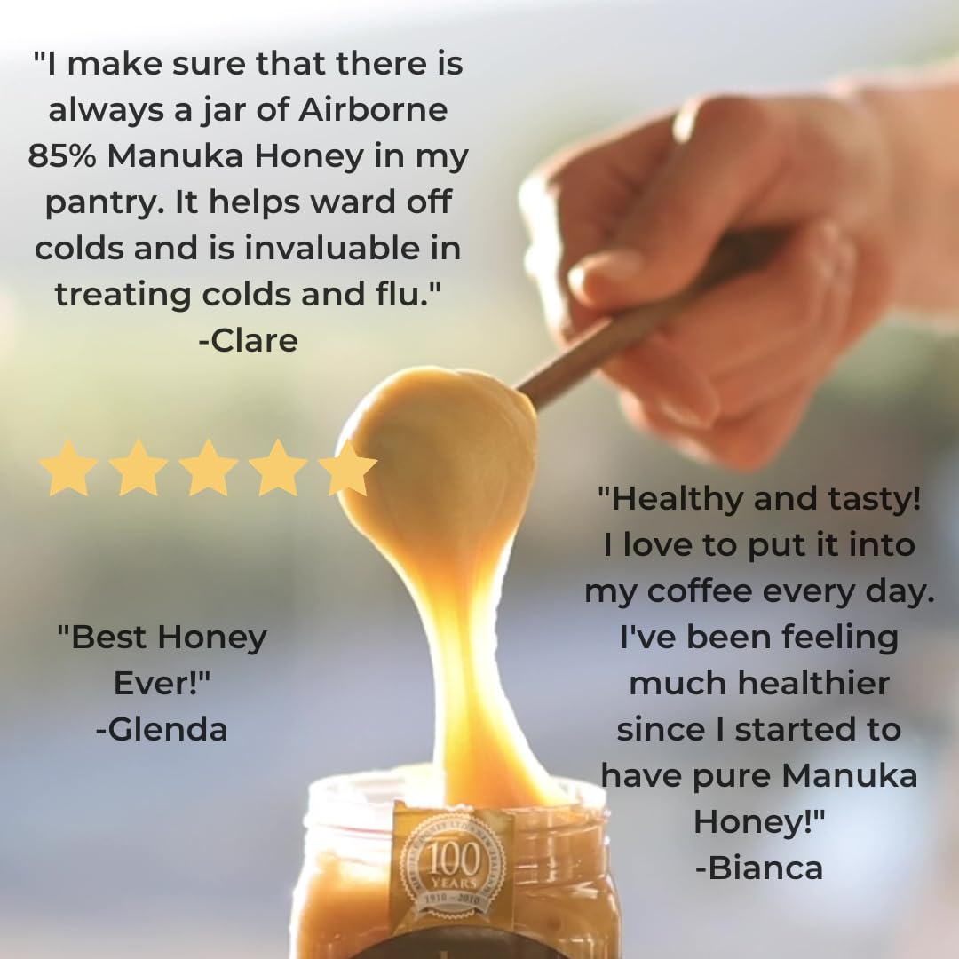 Airborne (New Zealand) Manuka Honey & Honeydew Lozenges (16 x 0.1oz) Nirvana Guru