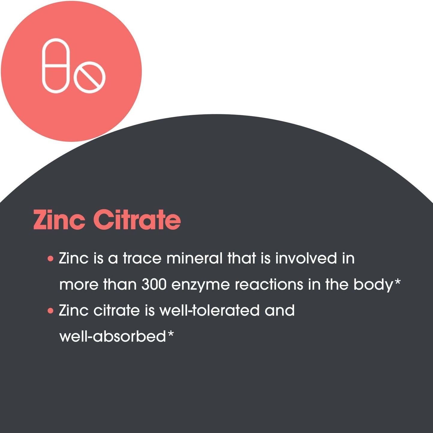 Allergy Research Group Zinc Citrate Supplement - Zinc for Men & Women, Immune Support, Pure, Well-Absorbed, Well-Tolerated, Trace Mineral, 50mg Vegetarian Capsules - 60 Count Nirvana Guru