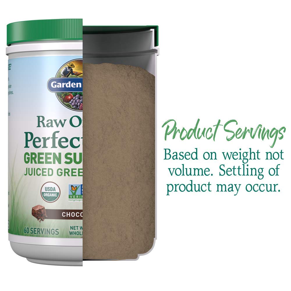 Garden of Life Raw Organic Perfect Food Green Superfood Juiced Greens Powder - Chocolate, 30 Servings (Packaging May Vary) - Nirvana Guru