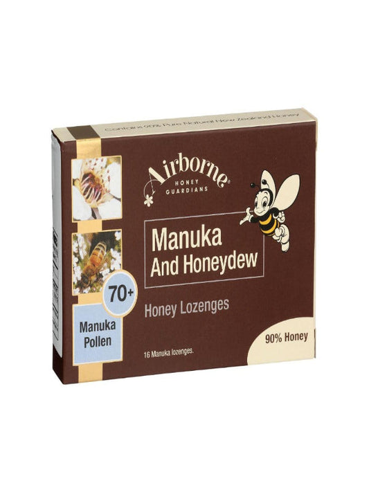 Airborne (New Zealand) Manuka Honey & Honeydew Lozenges (16 x 0.1oz) Nirvana Guru