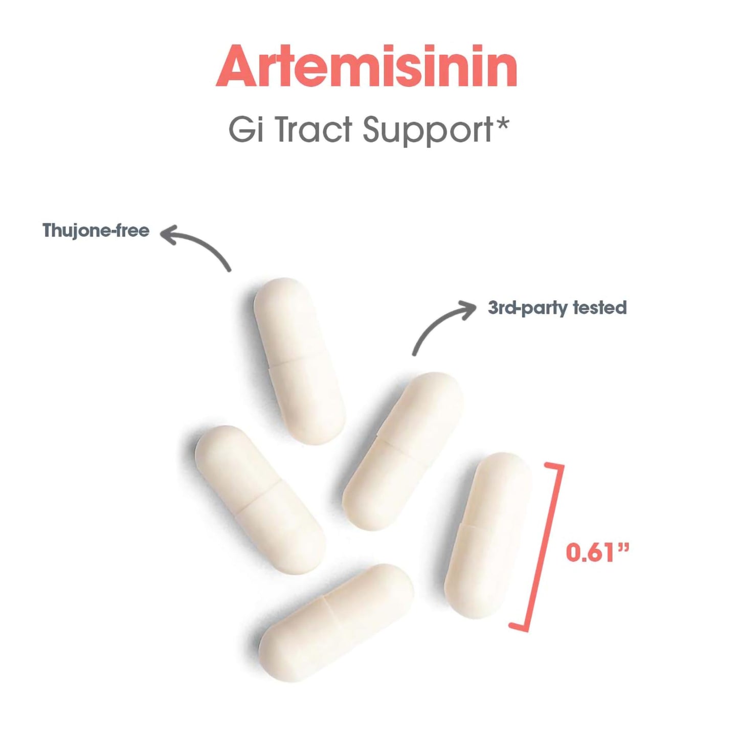 Allergy Research Group Artemisinin Supplement - Pure Sweet Wormwood Extract Artemisinin Capsules for Adults, Natural Immune Support with 200 mg, Digestive Health Support - 90 Vegetarian Capsules Nirvana Guru