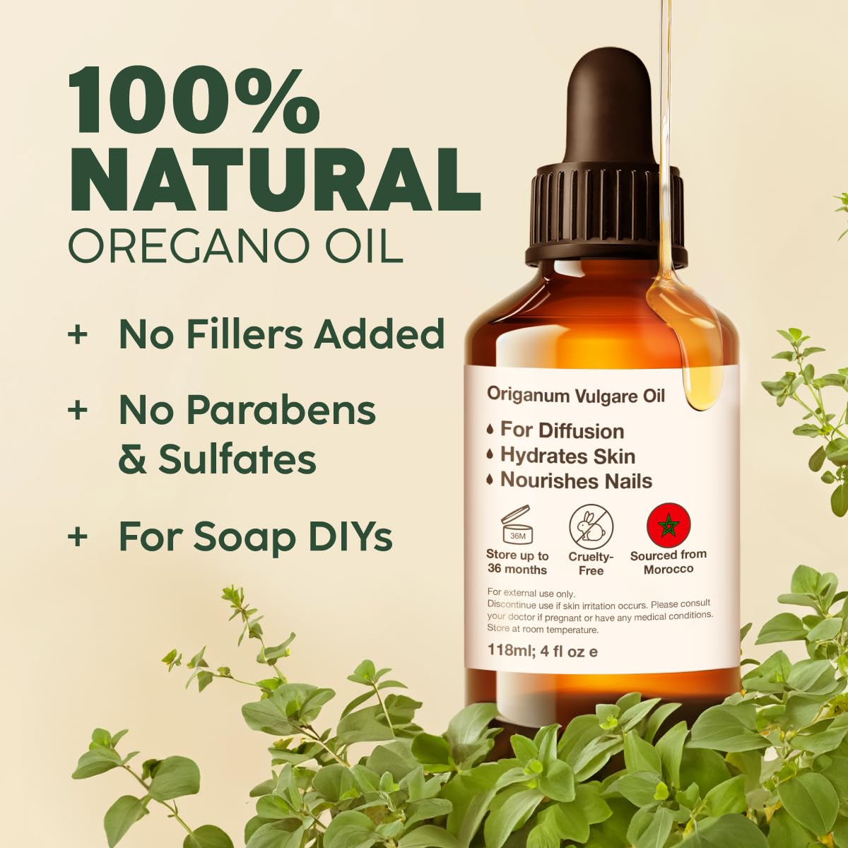 KUKKA essential oils 100% Pure & Natural Lavender Essential Oil for Diffuser, Body, Aromatherapy & Soap Making Scent (4 Fl Oz/118 ml)