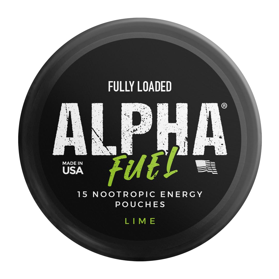 Fully Loaded Alpha Fuel Nootropic Pouches (Wintergreen Fuel) - Nootropic Energy Pouches with Caffeine, Alpha GPC, Tyrosine, Taurine, Guarana and More