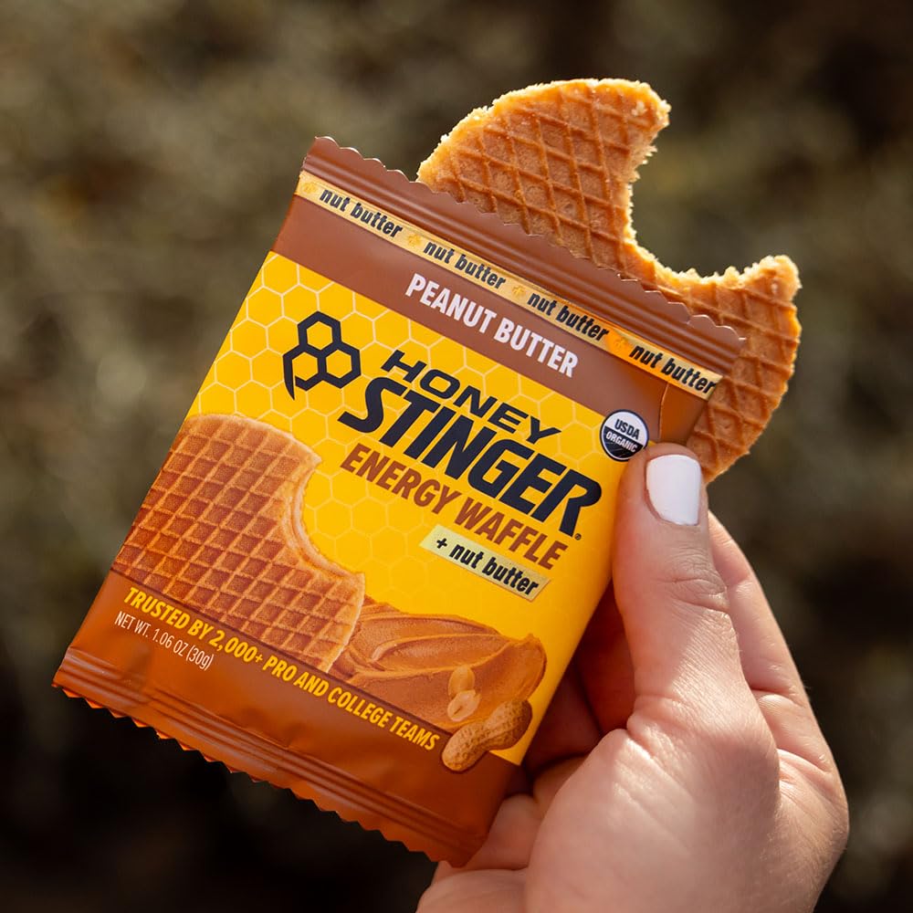 Honey Stinger Organic Honey Waffle Energy Stroopwafel for Exercise, Endurance and Performance Sports Nutrition for Home & Gym, Pre and Post Workout Box of 16 Waffles, 16.96 Ounce (Pack of 16)