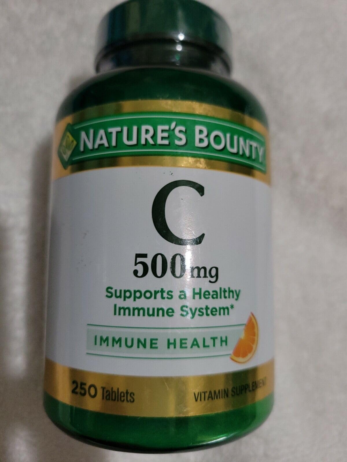 Nature's Bounty Vitamin C, Supports a Healthy Immune System, Vitamin Supplement, 500mg, 250 Tablets Nirvana Guru