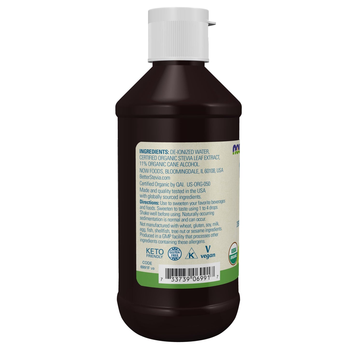 Now Foods Better Stevia Sweetener, Organic, 2 Fl Oz - Nirvana Guru