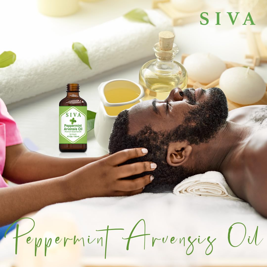 SIVA Lavender Essential Oil - 4 Fl Oz – Natural Lavender Oil - for Diffuser, Face, Skin Care, Aromatherapy, Hair Care, Scalp and Body Massage - with Dropper - Nirvana Guru