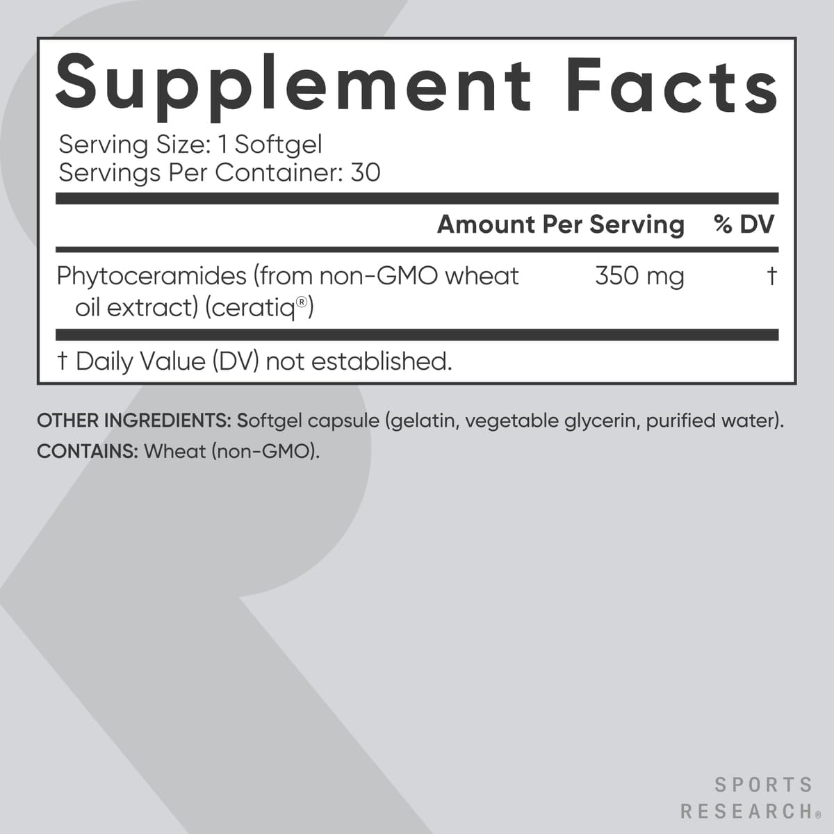 Sports Research Phytoceramides - Nirvana Guru
