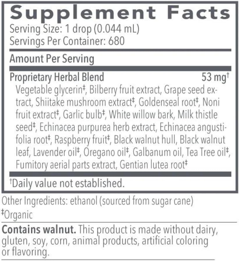 Biocidin Liquid Formula - Biofilm Buster & Broad-Spectrum Botanicals for Gut Detox Cleanse Support - Promotes Microbial Balance, Gut Health & Clearance of Unwanted Microbes (1 Oz) - Nirvana Guru