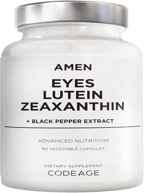 Amen Eyes Lutein Zeaxanthin Supplement - Eyes Vitamins - Lutein and Zeaxanthin from Marigold Extract, Red Beet Root Powder, Black Pepper Fruit Extract - 3-Month Supply Eye Care - Non-GMO - 90 Capsules Nirvana Guru