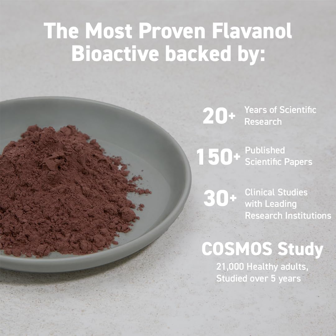 CocoaVia Cardio Health Cocoa Powder, 30 Servings, 500mg Cocoa Flavanols, Support Heart Health, Boost Nitric Oxide, Improve Circulation, Energy, Preworkout, Vegan, Dark Chocolate Cacao Nirvana Guru
