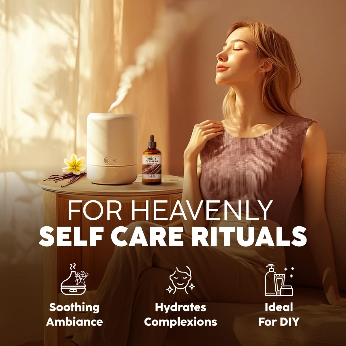 KUKKA essential oils 100% Pure & Natural Lavender Essential Oil for Diffuser, Body, Aromatherapy & Soap Making Scent (4 Fl Oz/118 ml)