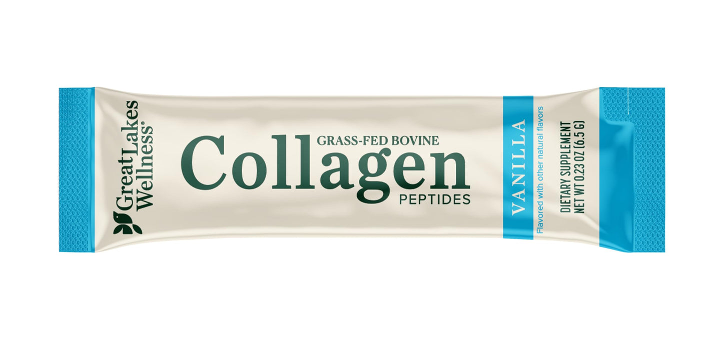 Great Lakes Wellness Collagen Peptides Powder for Skin, Hair, Nails, Joints & Digestion - Unflavored - Quick Dissolve Hydrolyzed, Non-GMO, Keto, Kosher - 16oz