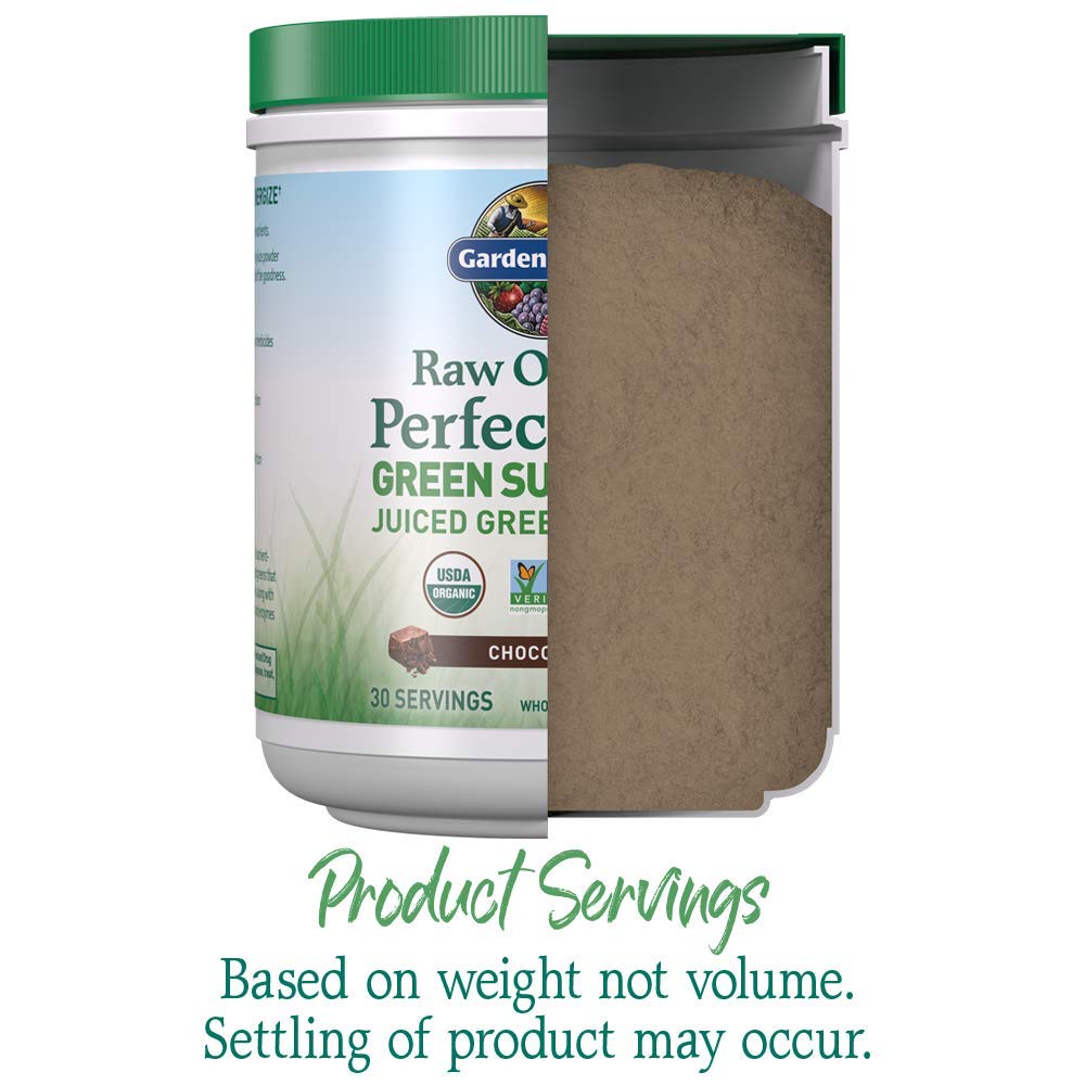 Garden of Life Raw Organic Perfect Food Green Superfood Juiced Greens Powder - Chocolate, 30 Servings (Packaging May Vary) - Nirvana Guru