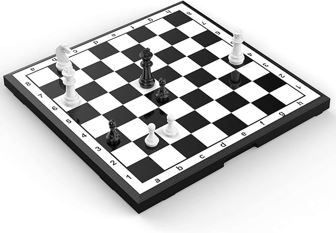 Chess Sets Travel Board Games: Magnetic Folding Chess Board with Instructions Teen Gifts Family Games Educational Toys for Kids and Adults 9.5 Inch nirvanaguru