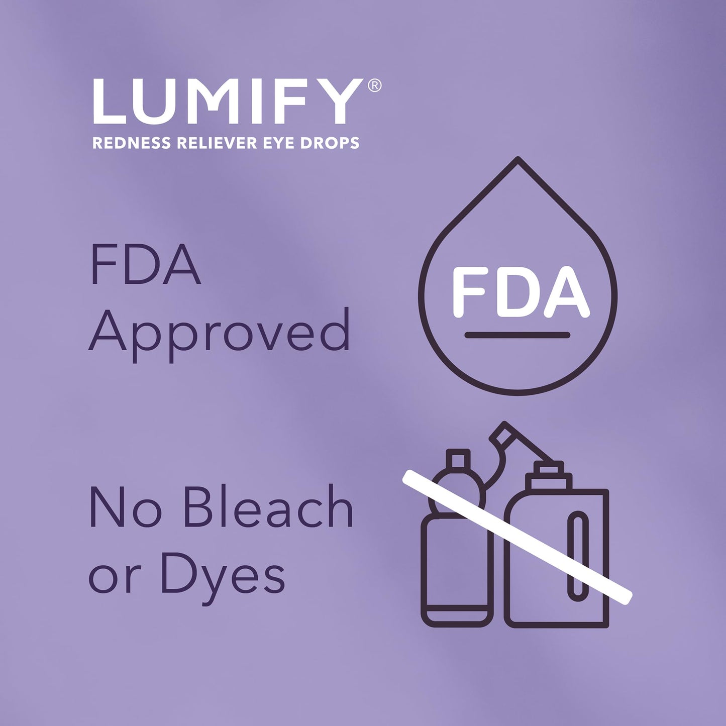 LUMIFY Eye Drops for Red Eyes, Redness Reliever for Brighter Looking Eyes, Works in 1 Minute & Lasts Up to 8 Hours, Eye Drops, 0.25 Fl Oz (7.5mL), Packaging May Vary Nirvana Guru