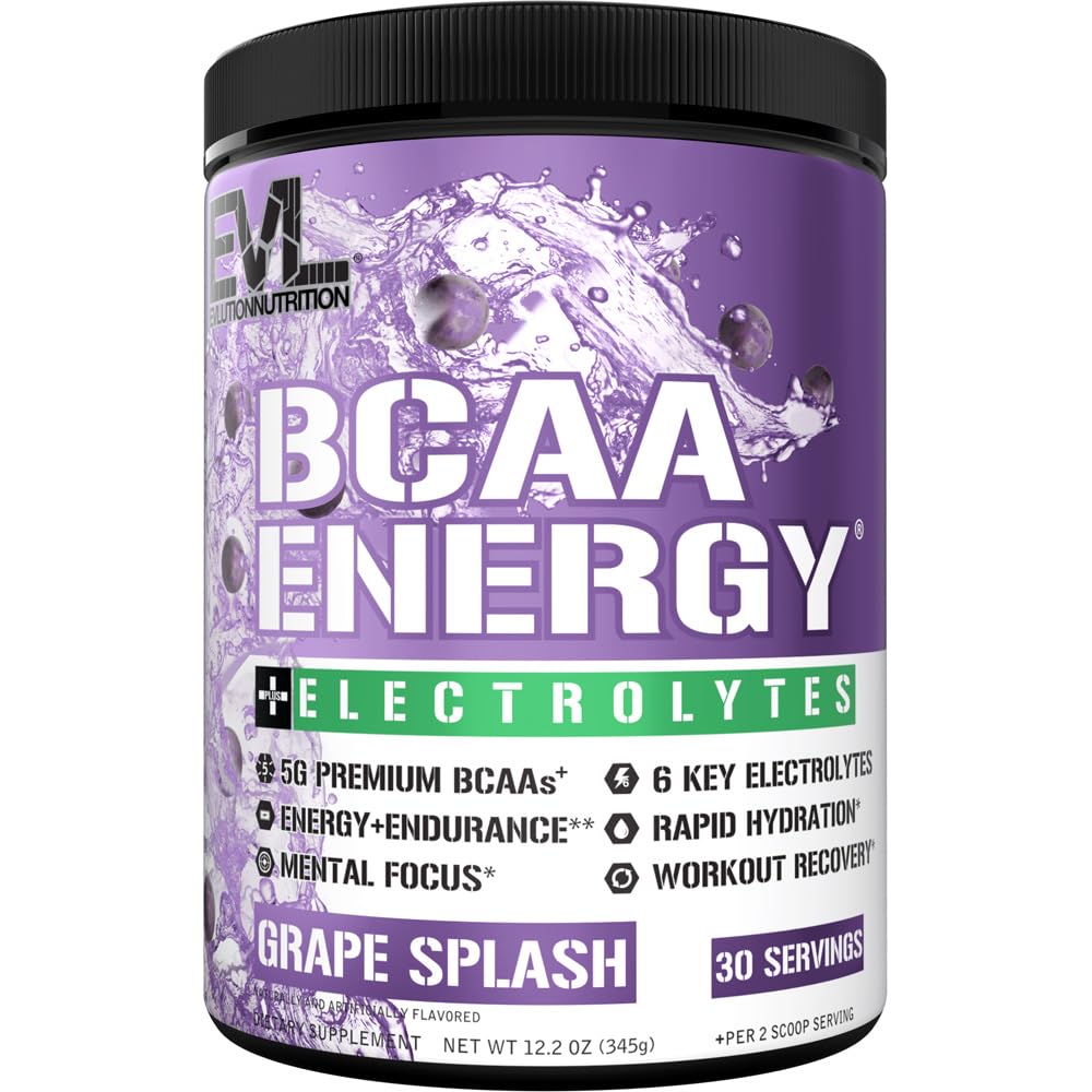 EVL BCAAs Amino Acids Powder - BCAA Energy Pre Workout Powder for Muscle Recovery Lean Growth and Endurance - Rehydrating Post Workout Recovery Drink with Natural Caffeine - Pink Lemonade Nirvana Guru
