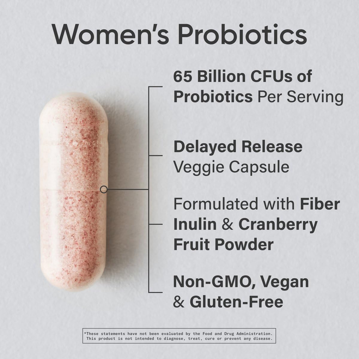 Sports Research Probiotics with Prebiotics & Cranberry | Women's Probiotic Blend with 65 Billion CFU at Expiration | Gluten Free, Non-GMO Verified & Vegan Certified (30 Count) - Nirvana Guru
