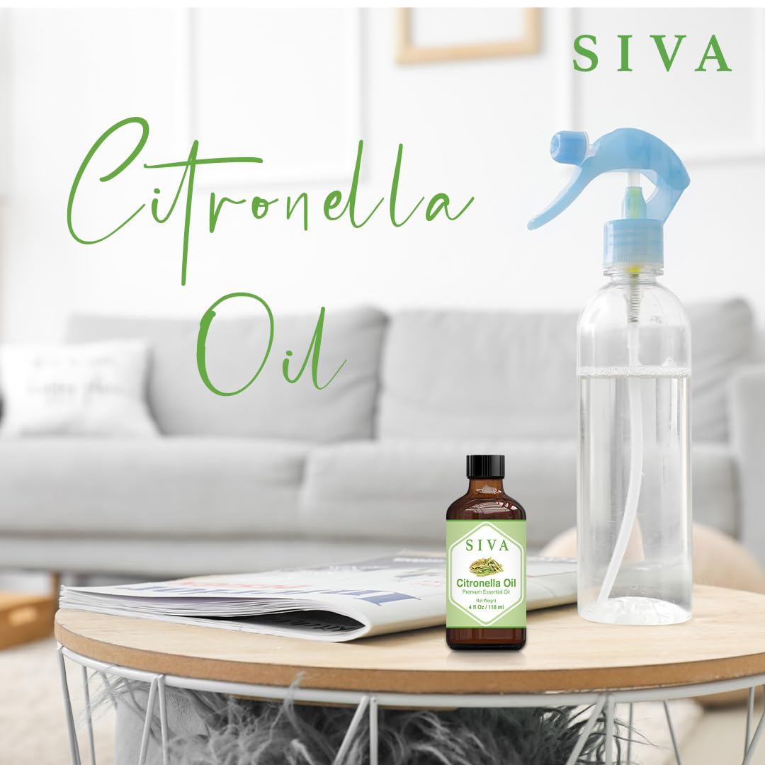 SIVA Lavender Essential Oil - 4 Fl Oz – Natural Lavender Oil - for Diffuser, Face, Skin Care, Aromatherapy, Hair Care, Scalp and Body Massage - with Dropper - Nirvana Guru