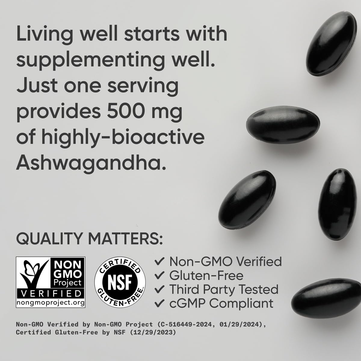 Sports Research® Ashwagandha Softgels with Coconut MCT Oil - Natural Adaptogen Made with Shoden® Ashwa for Relaxation, Calm & Sleep Support - Gluten Free & Vegan Friendly - 60 Count - Nirvana Guru