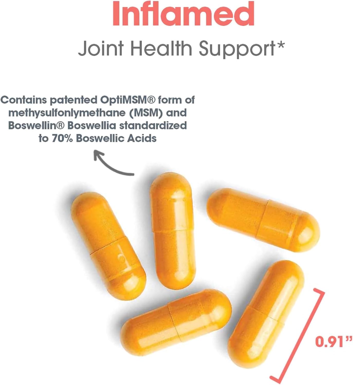 Allergy Research Group InflaMed Joint Health Supplement - Joint Support Supplement for Men & Women, Molybdenum, Turmeric, MSM, Boswellia,Connective Tissue Health - 120 Count Nirvana Guru