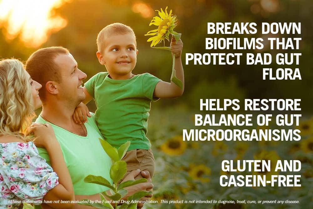 Kirkman - Biofilm Defense Disruptor and Buster - W/Lipase and Glucoamylase - Enzymes for Digestion for Men and Women - Protects Immune System - 60 Supplement Capsules - Nirvana Guru