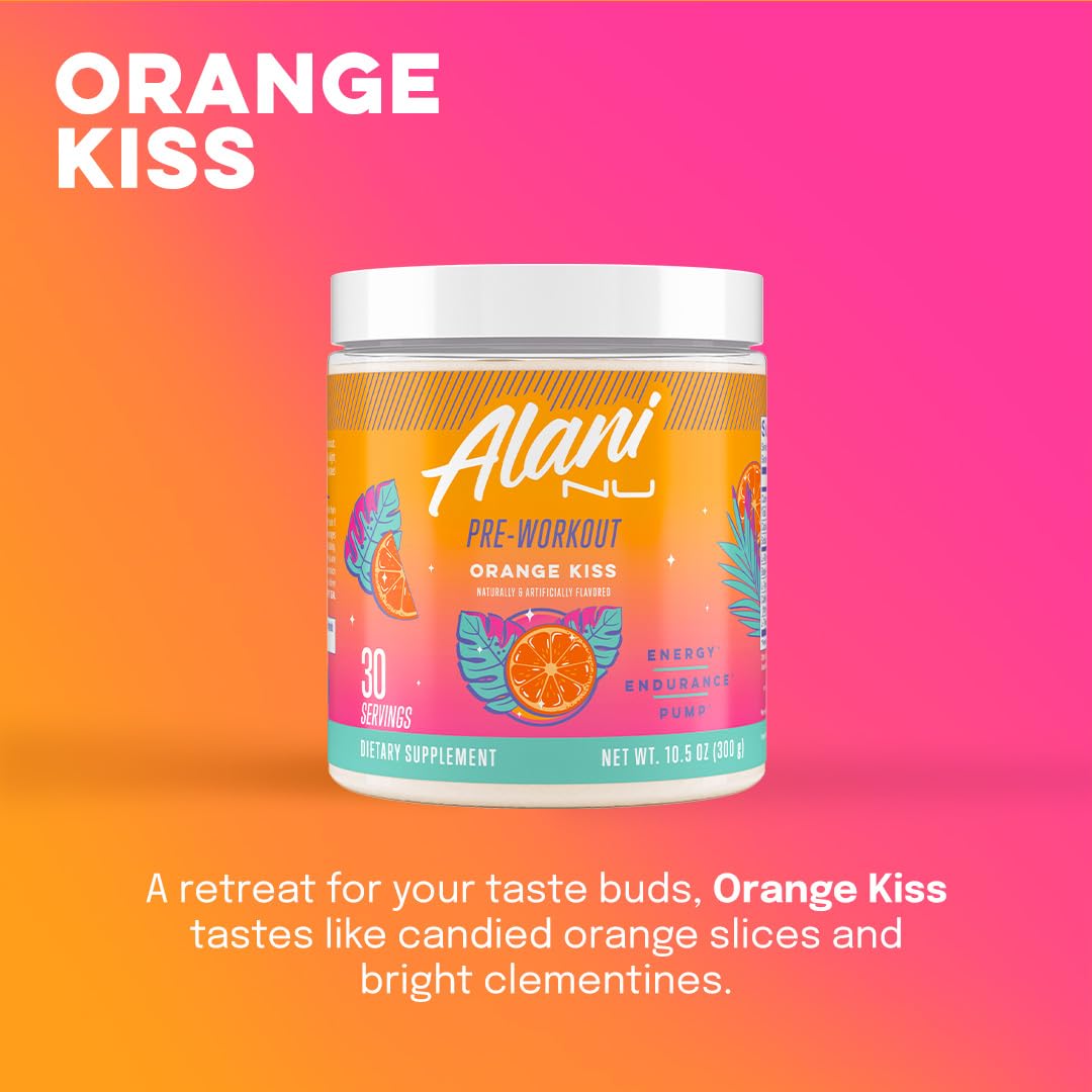 Alani Nu Pre Workout Powder Hawaiian Shaved ICE, Amino Energy Boost, Endurance Supplement, Sugar Free, 200mg Caffeine, L-Theanine, Beta-Alanine, L-Citrulline, 30 Servings Nirvana Guru