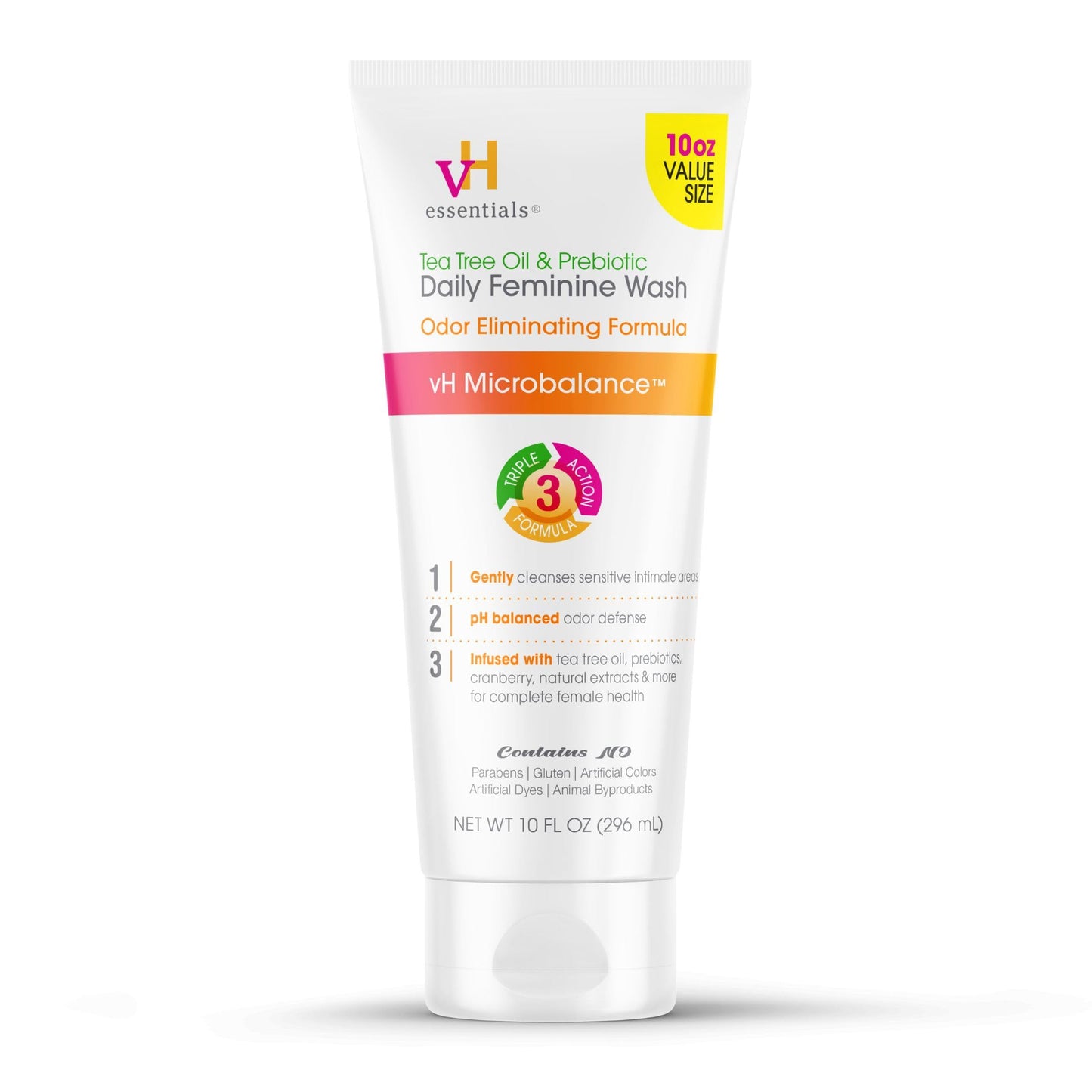 vH essentials, Ph Balanced Daily Feminine Wash, Tea Tree Oil & Prebiotic, 6, Fl Oz, (Pack Of 1) 54306 Clear Nirvana Guru