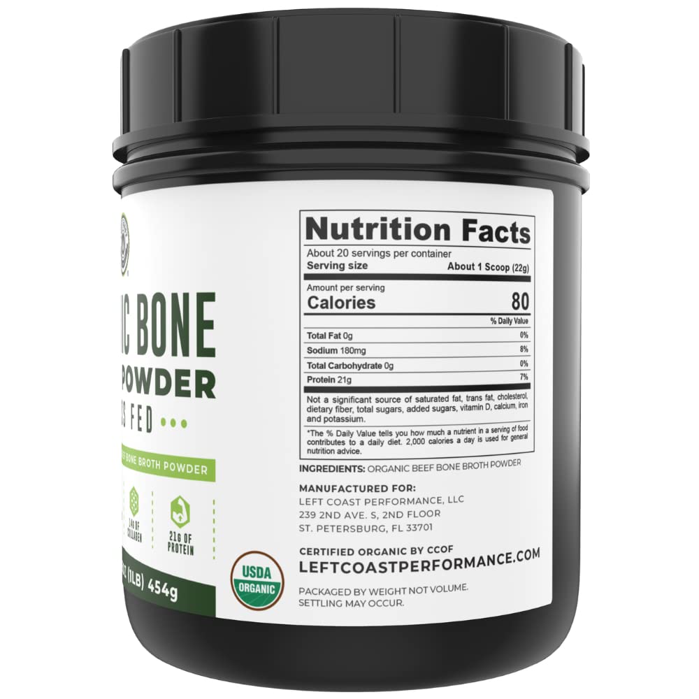 Bone Broth Protein Powder, Chocolate, Grass Fed 2lbs, 42 servings 16g protein, 13g Collagen. Low Carb, 2 net Carb, Dairy Free, Keto Friendly Bone Broth Protein Supplement with Collagen Types I & III - Nirvana Guru