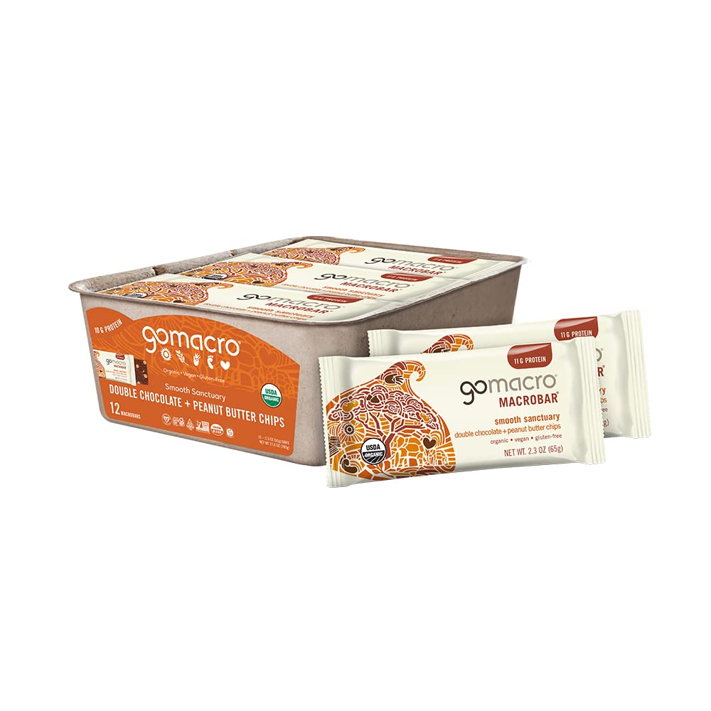 Gomacro, Nutrition Bar Oatmeal Chocolate Chip Organic 12 Count, 2.3 Ounce