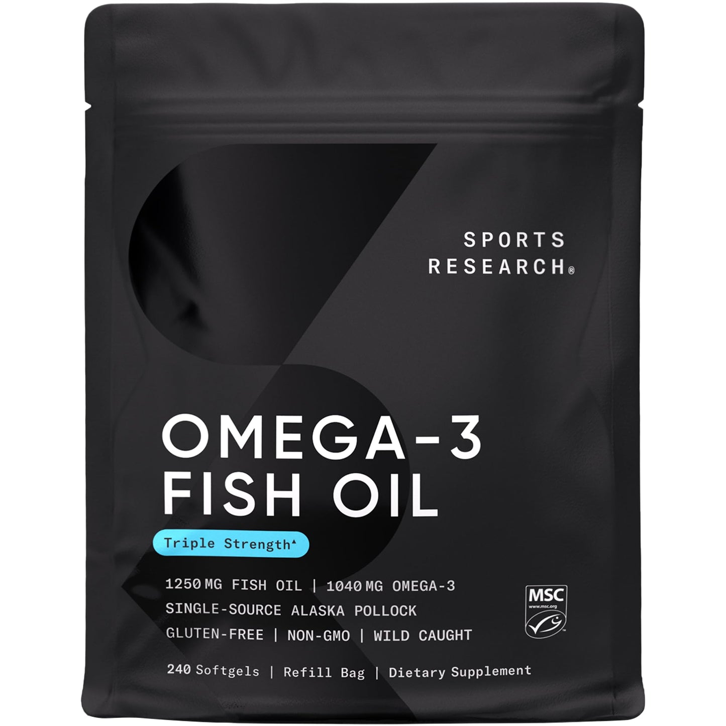 Sports Research Total Omega-3 Fish Oil from Wild Sockeye Salmon, Alaska Pollock, Antarctic Krill, Astaxanthin + Phospholipids & Wax Esters for Absorption | 960mg of EPA & DHA - Fresh Lemon Scent (120 - Nirvana Guru